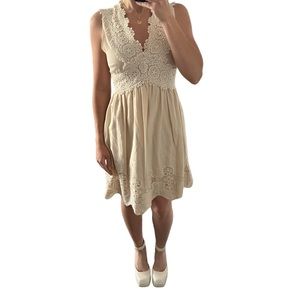 Off-white lace dress